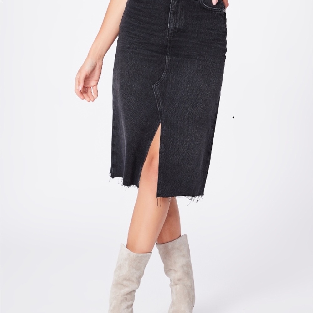 NWT Paige Denim Midi Skirt